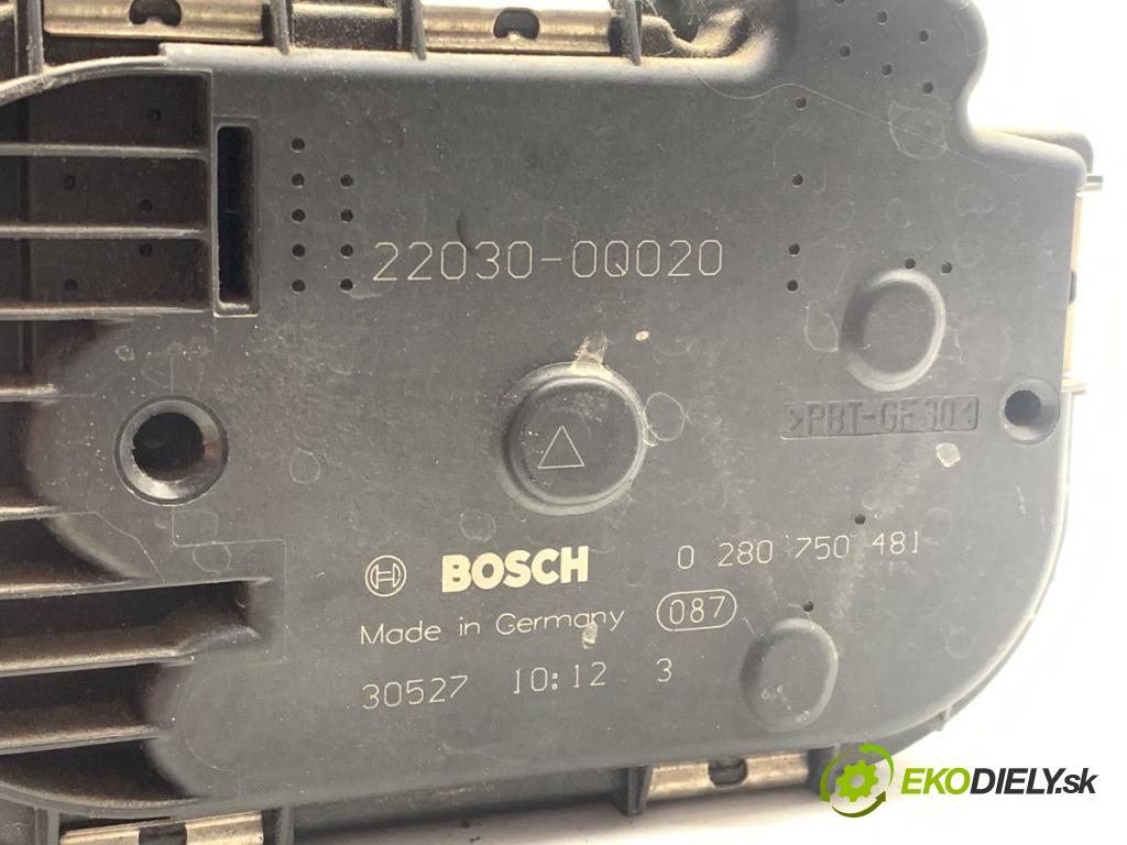 TOYOTA YARIS III liftback 2013 51 kW 1.0 (KSP130_) 998 Škrtiaca klapka 0280750481 (Škrtiaca klapka)