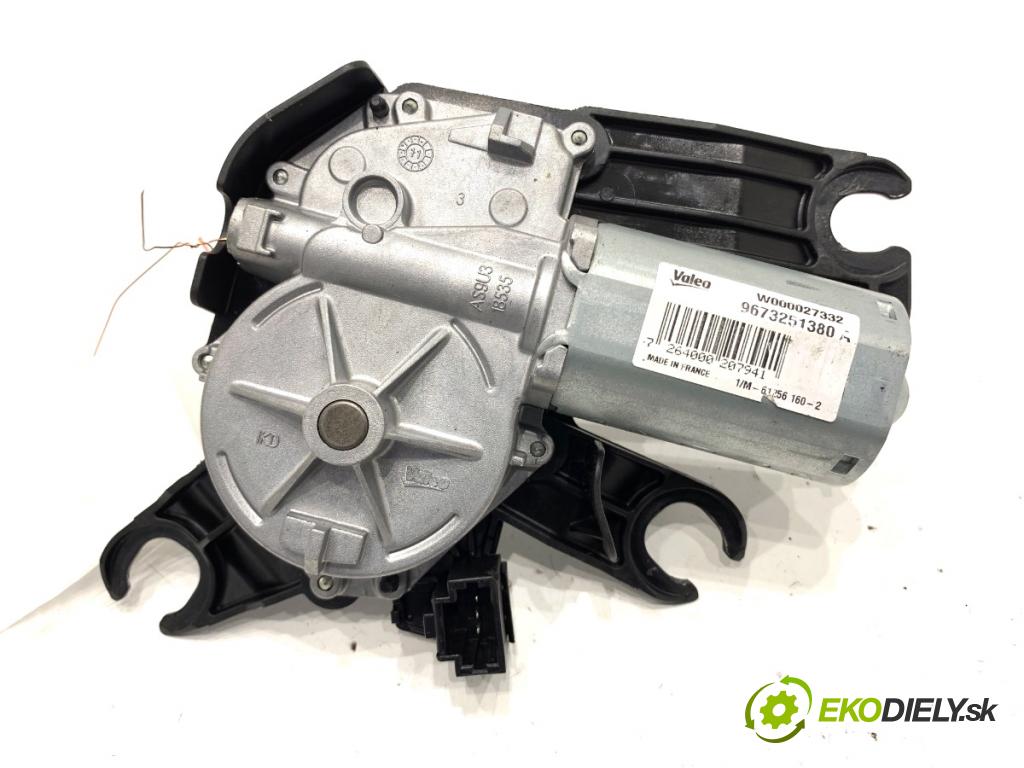PEUGEOT 208 I liftback 2012 68 kW 1.6 HDi 1560 motor stěračů zadní část 9673251380
