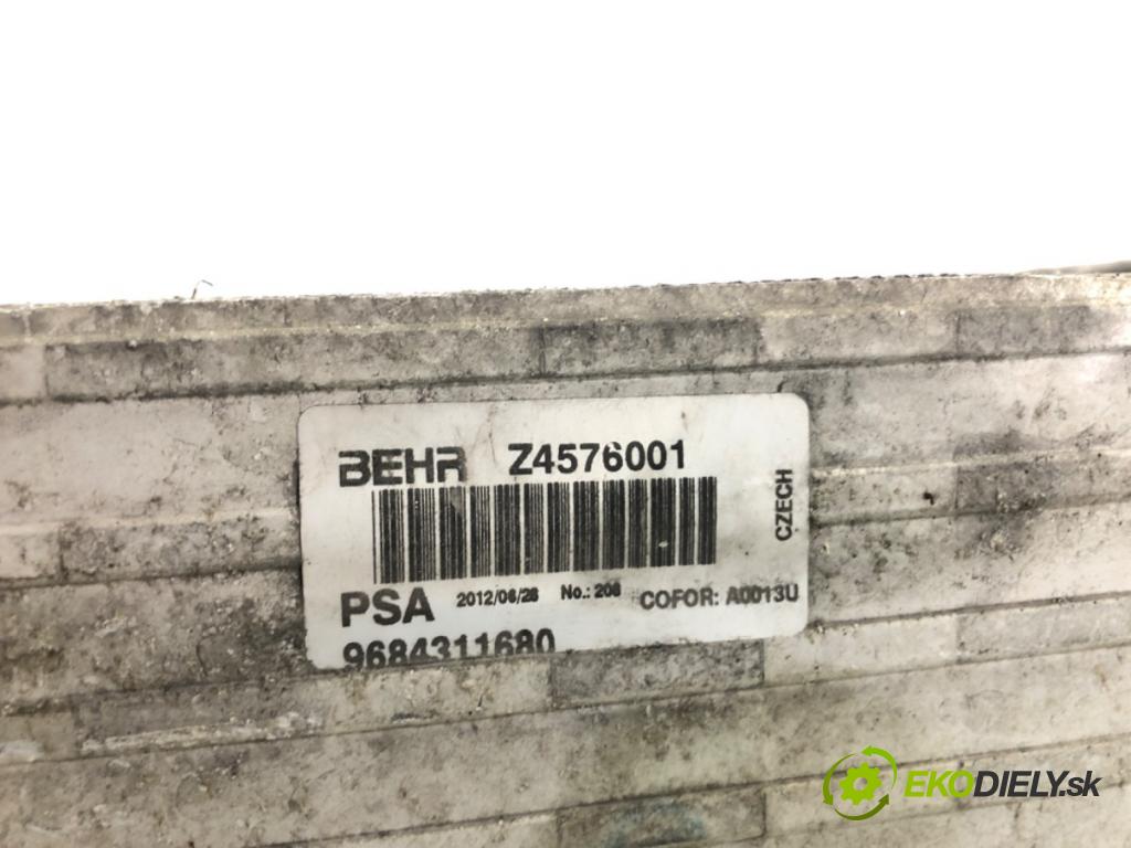 PEUGEOT 208 I liftback 2012 68 kW 1.6 HDi 1560 intercooler 9684311680 (Chladiče nasávaného vzduchu (intercoolery))