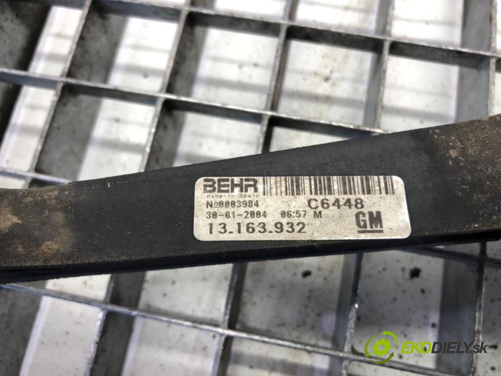 OPEL CORSA C liftback 2004 92 kW 1.8 (F08, F68) 1796 ventilátor klimatizace 13163932 (Ventilátory chladičů klimatizace)