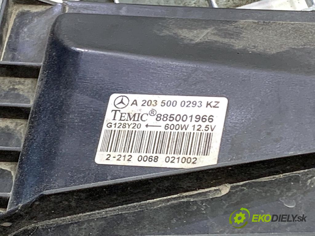 MERCEDES-BENZ W203 sedan 2000 120 kW C 200 Kompressor (203.042) 1796 Ventilátor chladiča 2035000293 (Ventilátor)