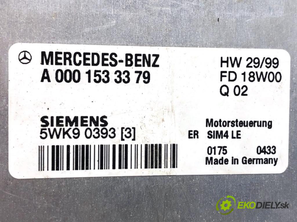 MERCEDES-BENZ W203 sedan 2000 120 kW C 200 Kompressor (203.042) 1796 riadiaca jednotka Motor A0001533379 (Riadiaca jednotka)