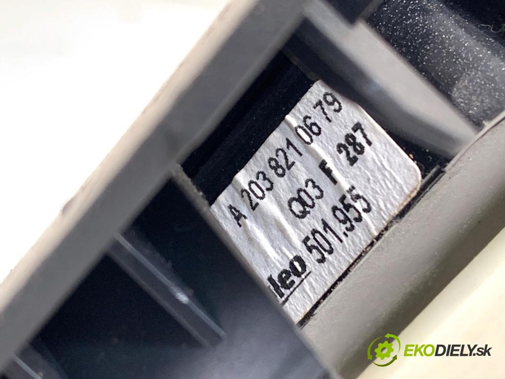 MERCEDES-BENZ W203 sedan 2000 120 kW C 200 Kompressor (203.042) 1796 Prepínač okien A2038210679 (Prepínacie páčky pod volantom)