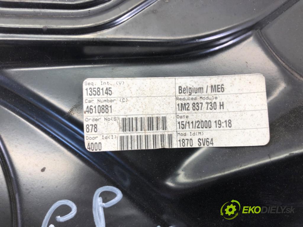 SEAT LEON I liftback 2000 66 kW 1.9 TDI 1896 mechanismus okna pravý přední část 1J0959802G