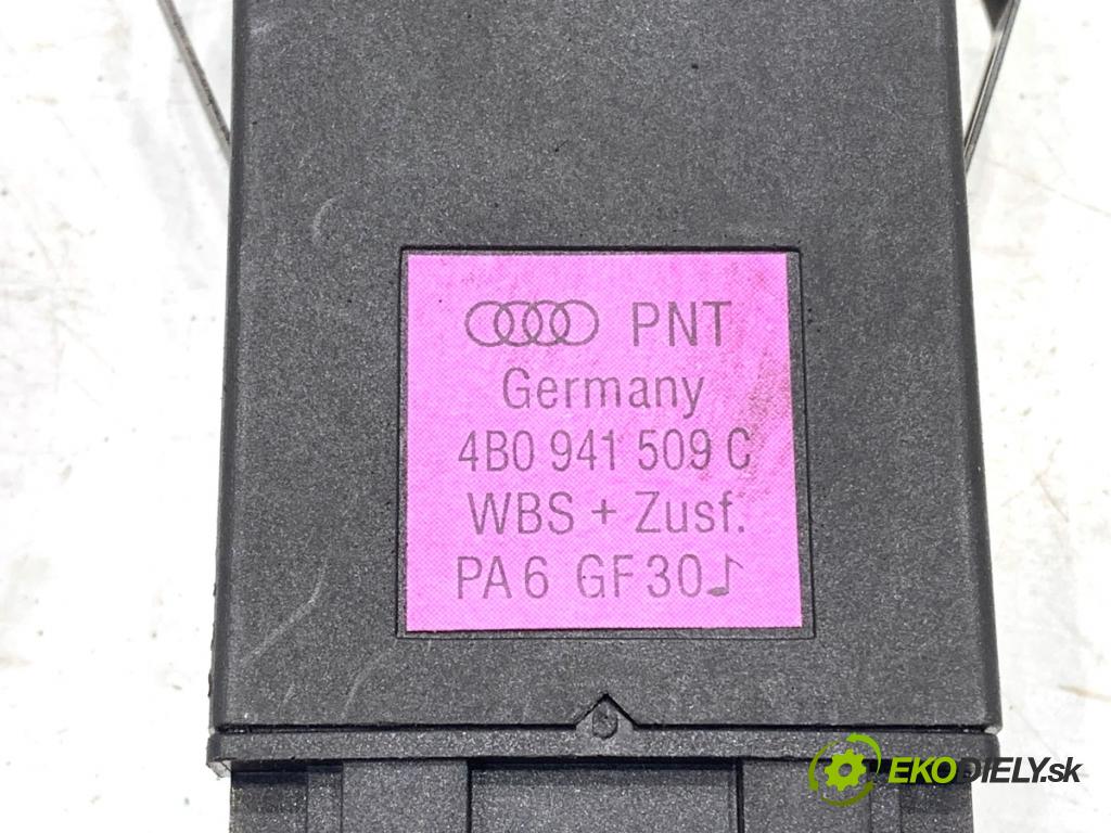 AUDI A6 C5 Kombi 2001 96 kW 1.9 TDI 1896 Spínač svetiel výstražných (núdzových) 4B0941509C (Prepínacie páčky pod volantom)