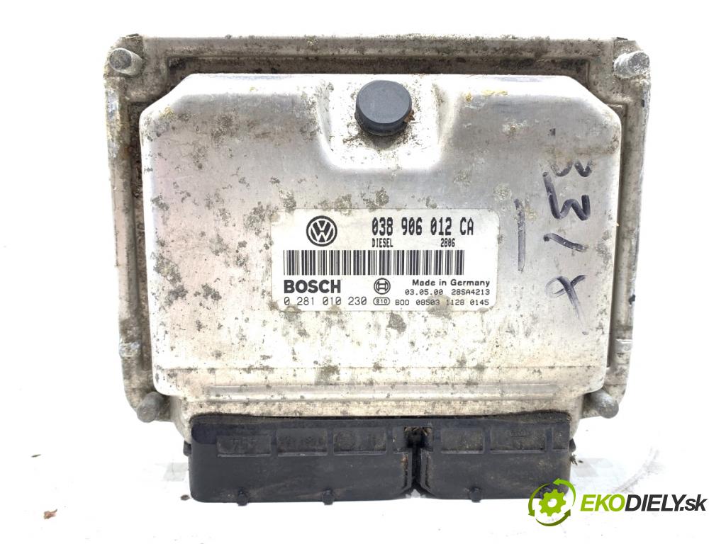 SEAT LEON I liftback 2000 66 kW 1.9 TDI 1896 riadiaca jednotka Motor 038906012CA (Riadiaca jednotka)