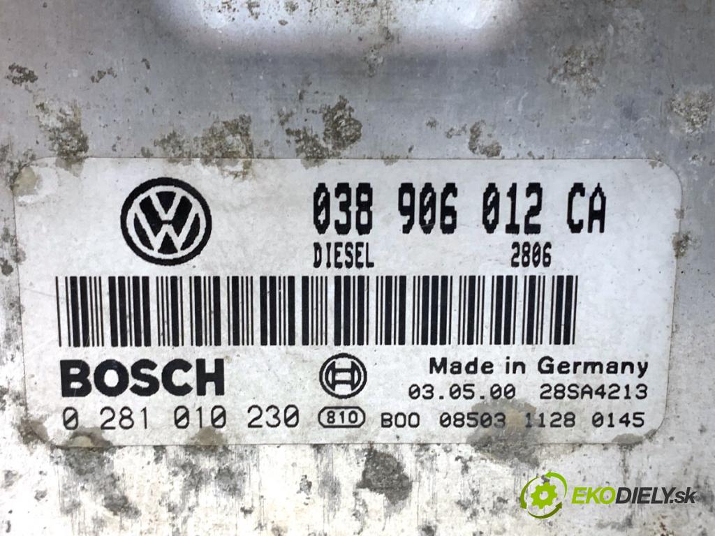 SEAT LEON I liftback 2000 66 kW 1.9 TDI 1896 riadiaca jednotka Motor 038906012CA (Riadiaca jednotka)