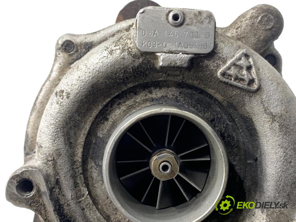 SEAT LEON I liftback 2000 132 kW 1.8 20V T 1781 turbo 06A145703G (Turbodúchadla (kompletní))