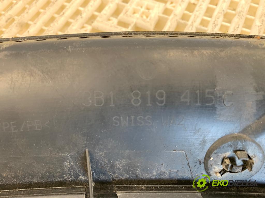 VW PASSAT B5 sedan 1999 66 kW 1.9 TDI 1896 Torpédo, plast pod čelné okno 3B1819415C (Torpédo (plast pod čelným sklom))