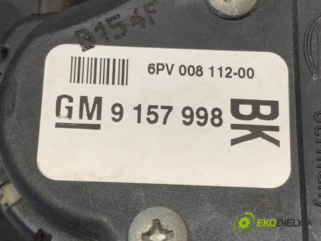 OPEL ASTRA H liftback 2004 74 kW 1.7 CDTI (L48) 1686 Potenciometer plynu 9157998BK (Potenciometer plynového pedálu)