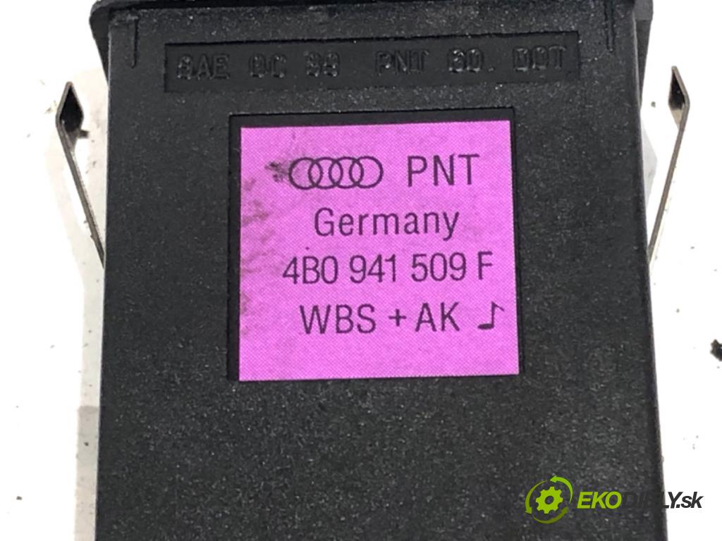 AUDI A6 C5 Kombi 1998 110 kW 2.5 TDI 2496 Spínač svetiel výstražných (núdzových) 4B0941509F (Prepínacie páčky pod volantom)