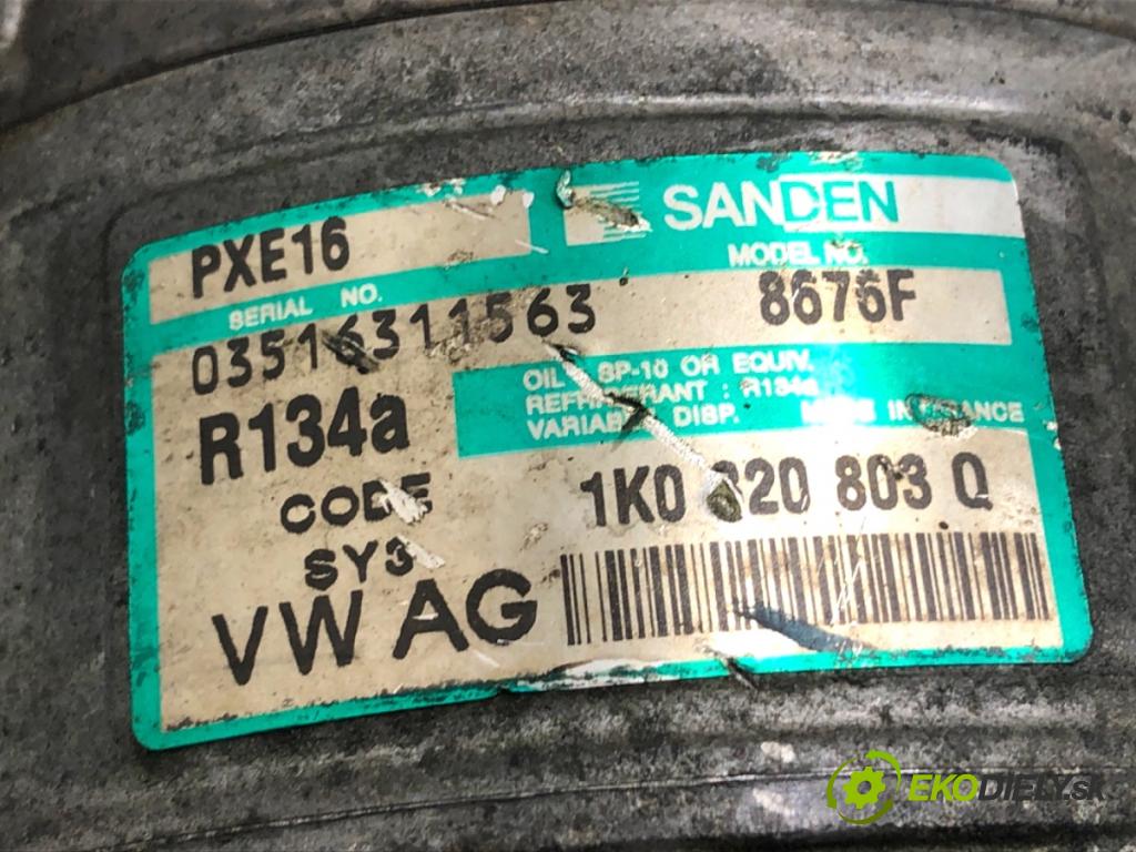 VW PASSAT B6 Kombi 2006 103 kW 2.0 TDI 1968 Kompresor klimatizácie 1K0820803Q (Kompresor klimatizácie)
