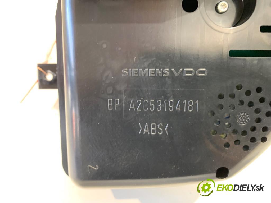 VW PASSAT B6 Kombi 2006 103 kW 2.0 TDI 1968 Prístrojovka A2C53194181 (Prístrojová doska)