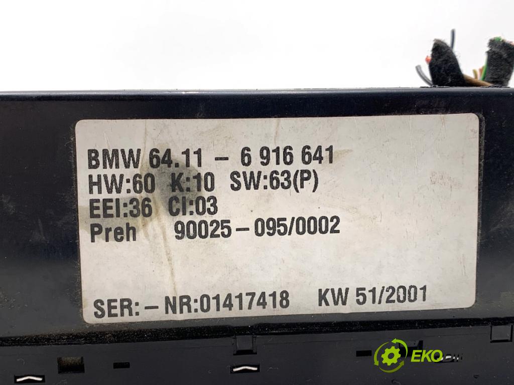 BMW E39 Kombi 2002 142 kW 530 d 2926 Panel ovládania kúrenia 6916641 (Prepínacie páčky pod volantom)