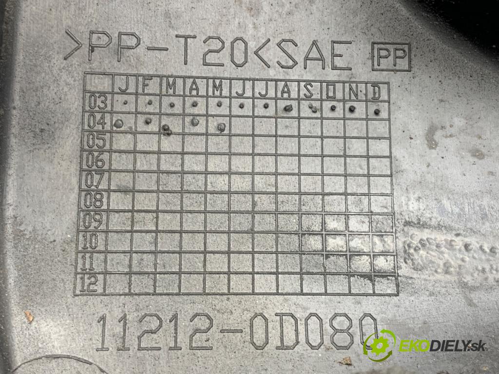 TOYOTA AVENSIS T25 Kombi 2004 95 kW 1.8 (ZZT251_) 1794 Kryt Motor 11212-0D080 (Kryt motora)