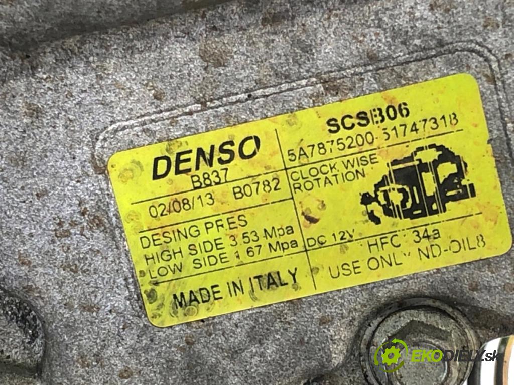 FIAT 500 liftback 2013 51 kW 1.2 (312AXA1A) 1242 Kompresor klimatizácie 51747318 (Kompresor klimatizácie)