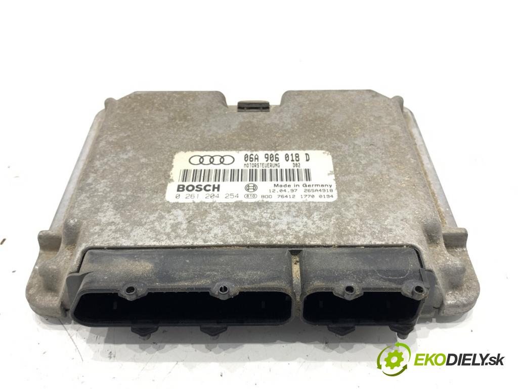 AUDI A3 8L liftback 1997 110 kW 1.8 T 1781 riadiaca jednotka Motor 06A906018D 0261204254 (Riadiaca jednotka)