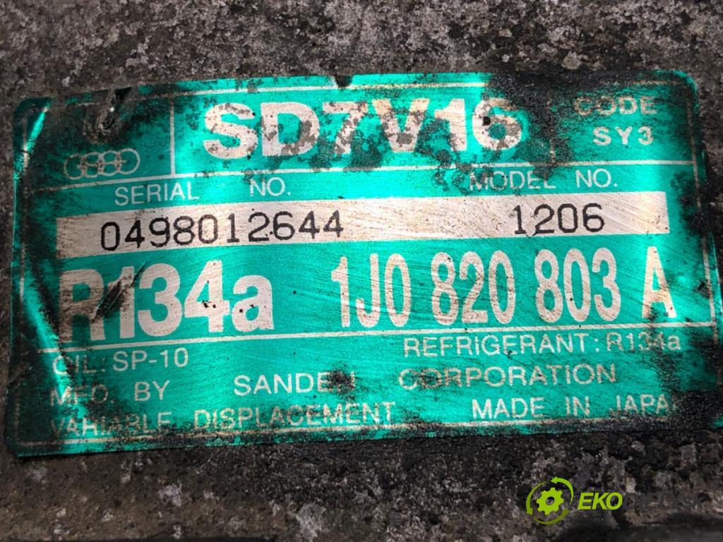 AUDI A3 8L liftback 1997 110 kW 1.8 T 1781 Kompresor klimatizácie 1J0820803A (Kompresor klimatizácie)