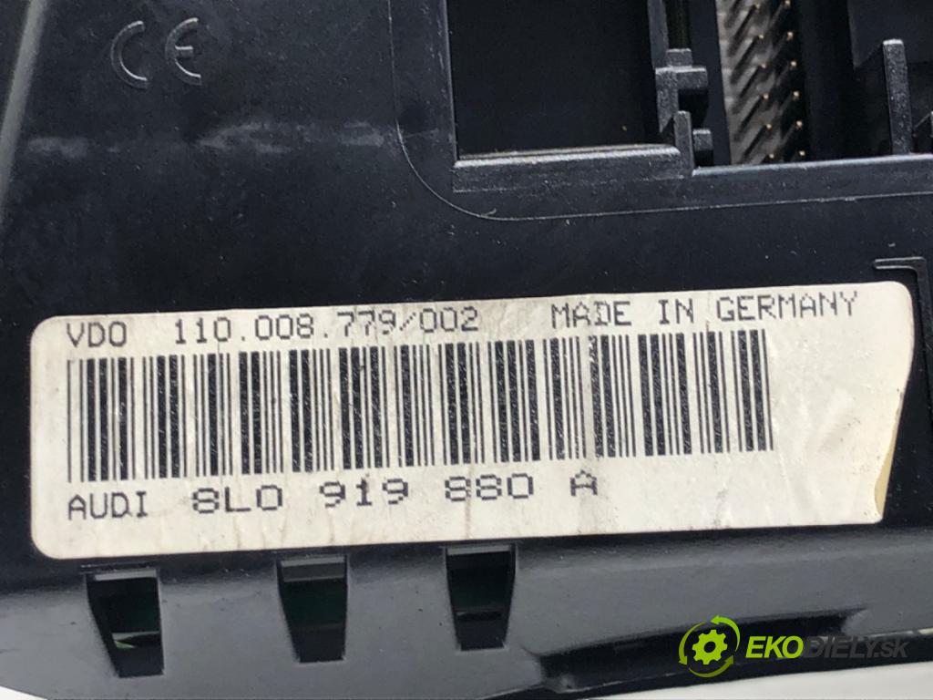 AUDI A3 8L liftback 1997 110 kW 1.8 T 1781 Prístrojovka 8L0919880A (Prístrojová doska)