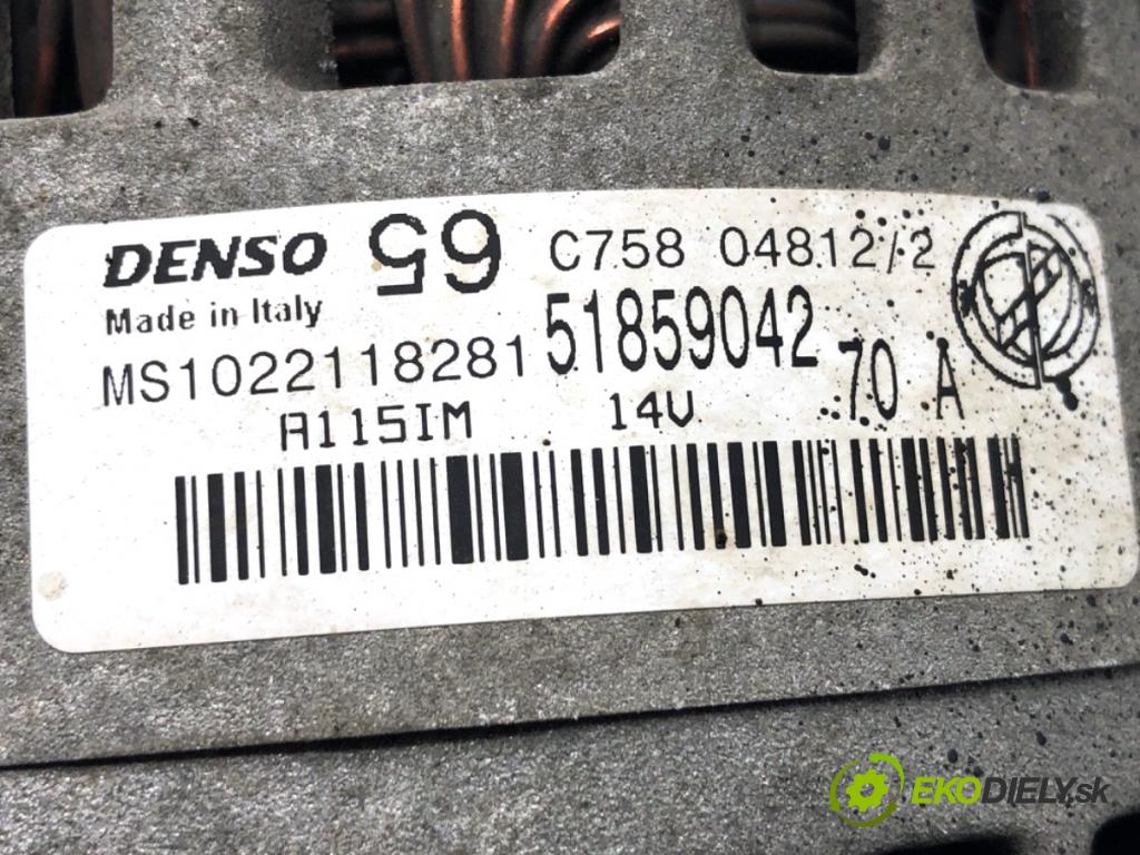 FIAT PANDA III liftback 2012 51 kW 1.2 (312PXA1A) 1242 Alternátor 51859042 (Alternátor)
