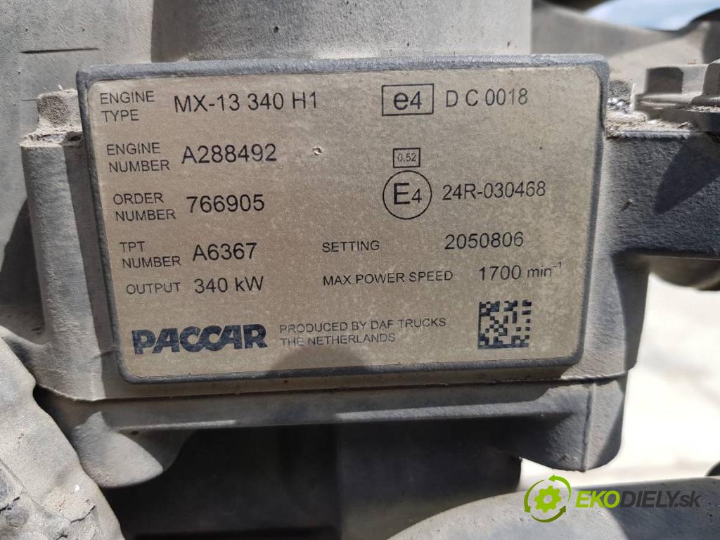 DAF XF Ciągnik siodłowy 2017 340 kW FT 460 340 kW [462 KM] olej napędowy 2012 - 2022 12900 Motor KOMPLETNÍ: