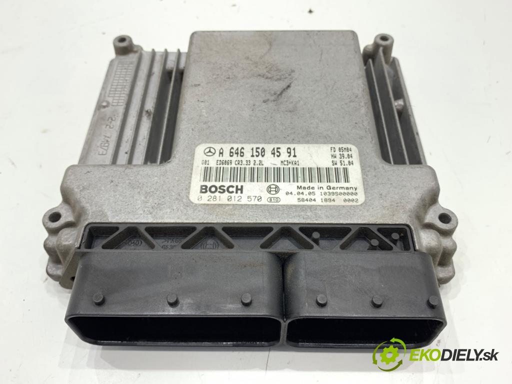 MERCEDES-BENZ W639 Autobus 2005 110 kW 115 CDI (639.701, 639.703, 639.705) 2148 riadiaca jednotka Motor A6461504591 (Riadiaca jednotka)