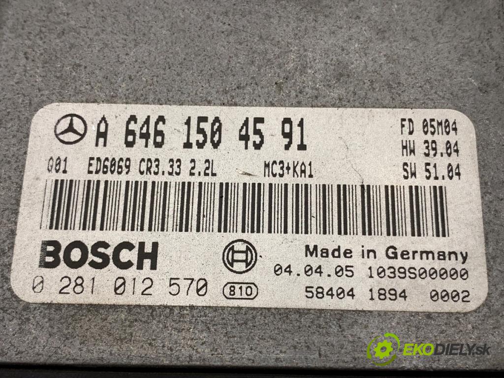 MERCEDES-BENZ W639 Autobus 2005 110 kW 115 CDI (639.701, 639.703, 639.705) 2148 riadiaca jednotka Motor A6461504591 (Riadiaca jednotka)