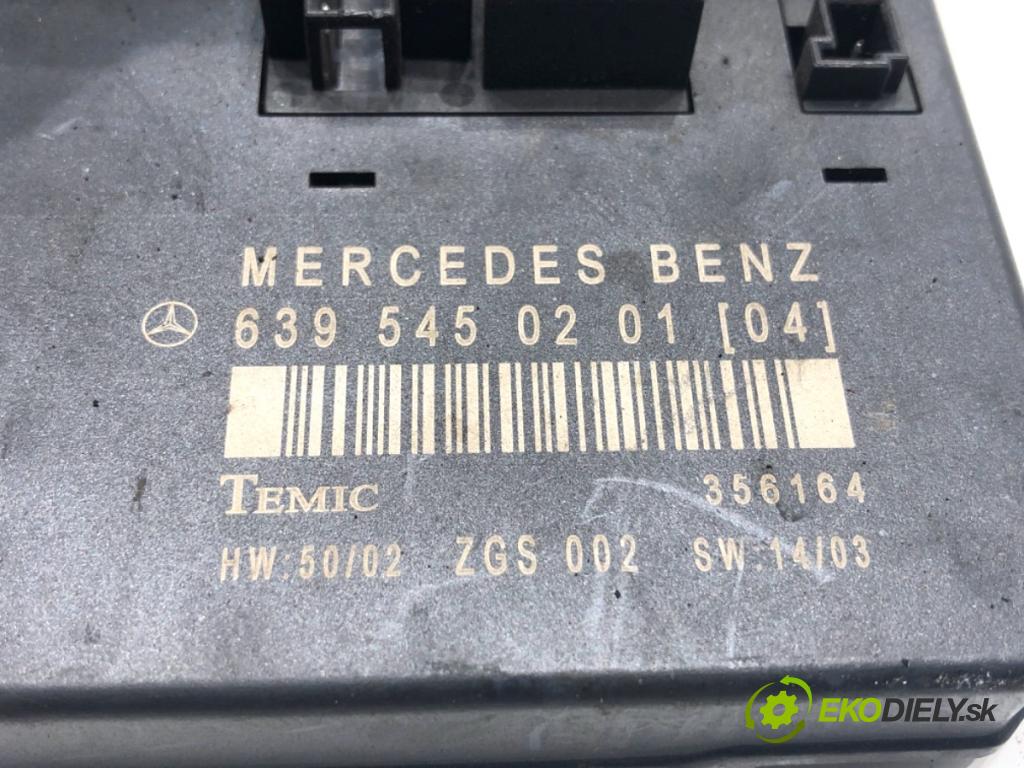 MERCEDES-BENZ W639 Autobus 2005 110 kW 115 CDI (639.701, 639.703, 639.705) 2148 Modul BSI 6395450201 (Poistková skrinka)