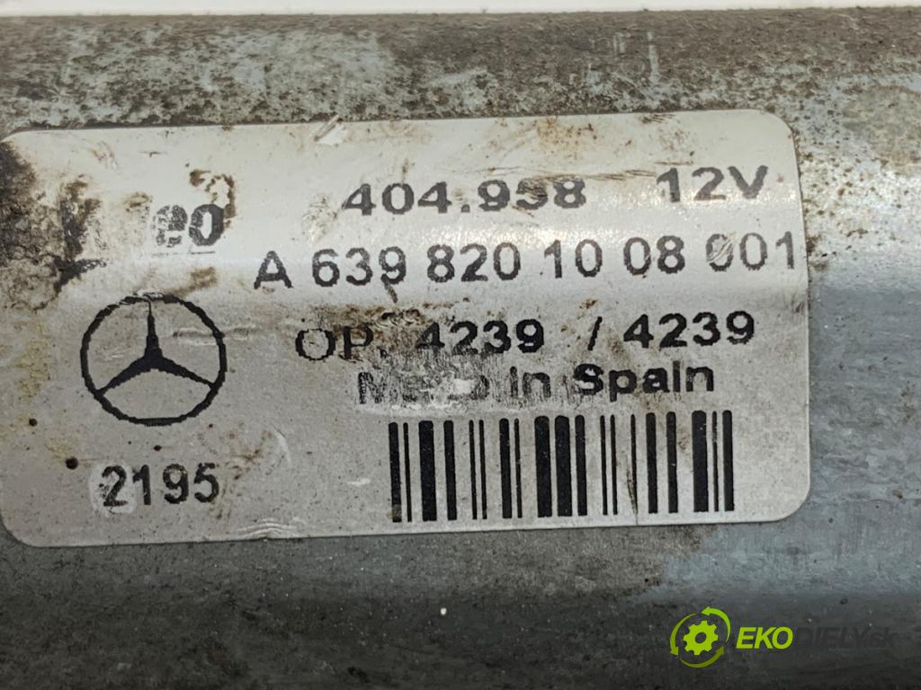 MERCEDES-BENZ W639 Autobus 2005 110 kW 115 CDI (639.701, 639.703, 639.705) 2148 motor stěračů zadní část A6398201008