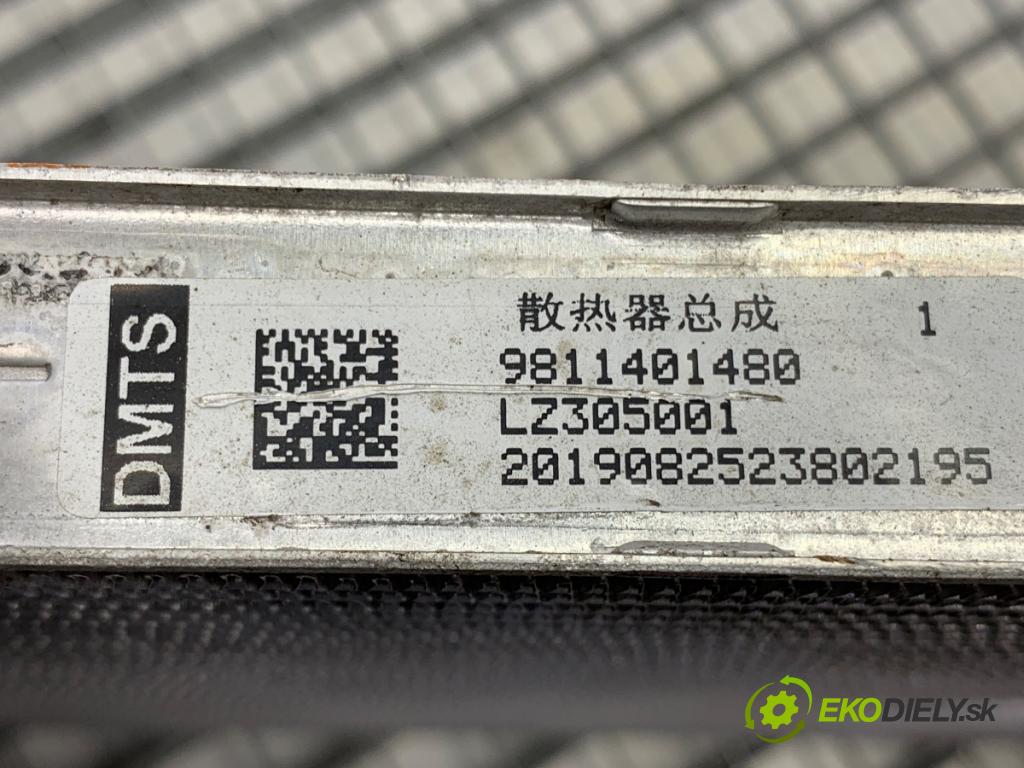 OPEL GRANDLAND SUV 2019 96 kW 1.2 (75) 1199 chladič vody 9811401480 (Chladiče vody)