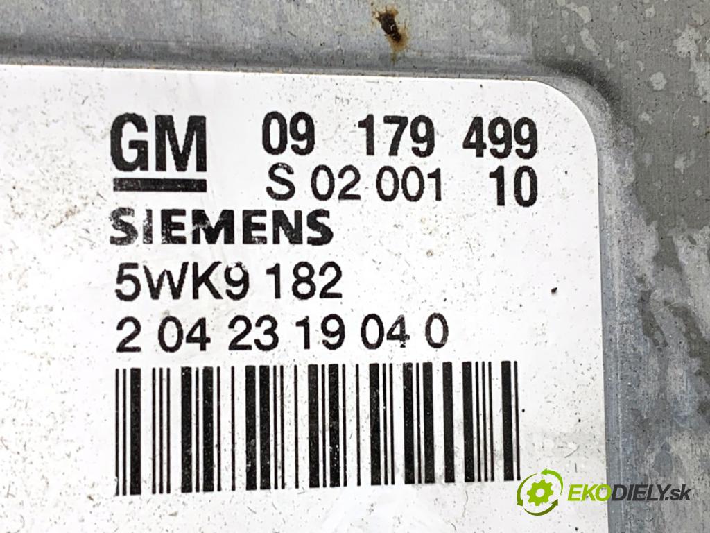 OPEL VECTRA C sedan 2002 90 kW 1.8 16V 1796 riadiaca jednotka Motor 09179499 (Riadiaca jednotka)