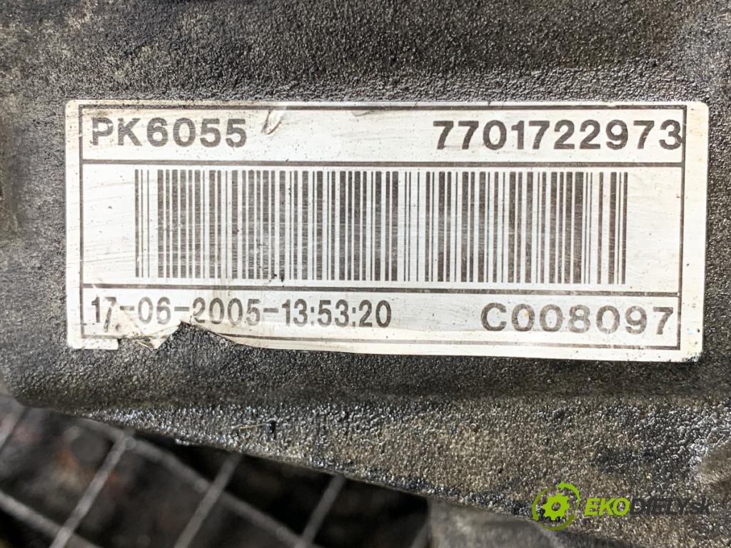 RENAULT ESPACE IV nadwozie wielkoprzestrzenne (MPV) 2002 88 kW 1.9 dCi (JK0U, JK0G) 1870 Prevodovka PK6055 (Prevodovka)