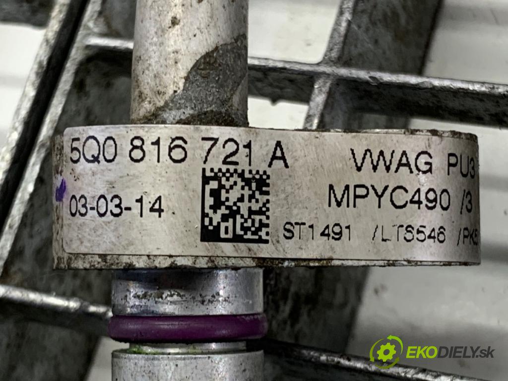 VW GOLF VII liftback 2014 77 kW 1.6 TDI 1598 rúrka klimatizácie 5Q0816721A (Rúrka klimatizácie)