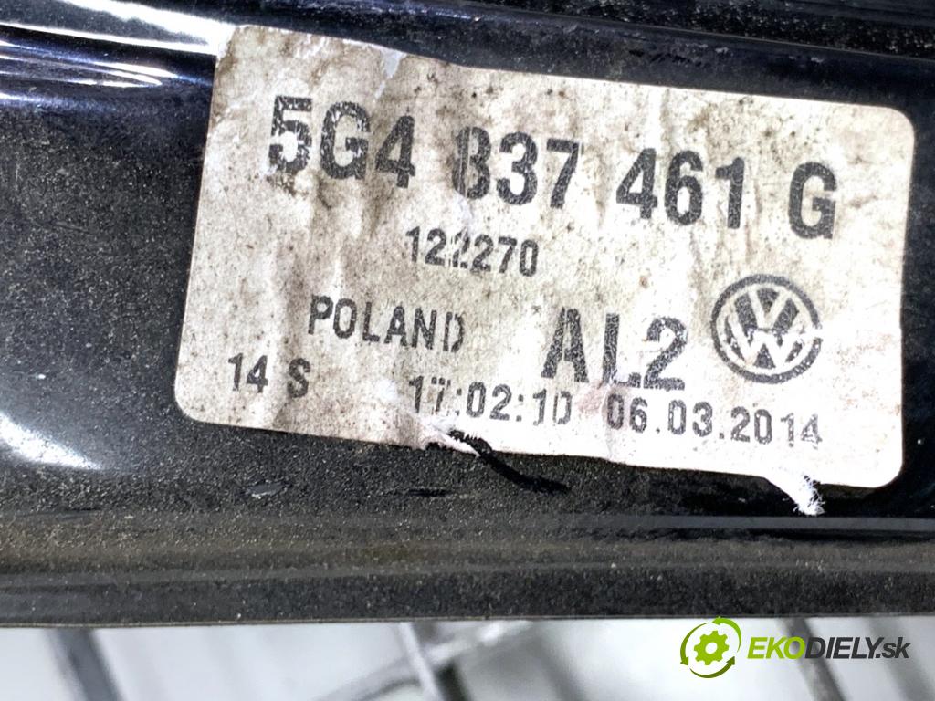VW GOLF VII liftback 2014 77 kW 1.6 TDI 1598 mechanismus okna levý přední část 5G4837461G