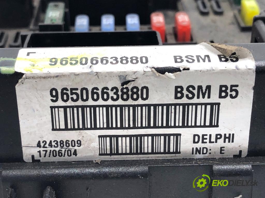 CITROEN C8 nadwozie wielkoprzestrzenne (MPV) 2003 79 kW 2.0 HDi 1997 Modul BSM 9650663880 (Riadiaca jednotka ostatné)