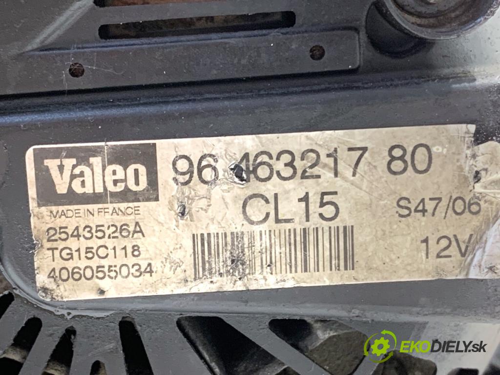 CITROEN C8 nadwozie wielkoprzestrzenne (MPV) 2003 79 kW 2.0 HDi 1997 Alternátor 9646321780 (Alternátor)