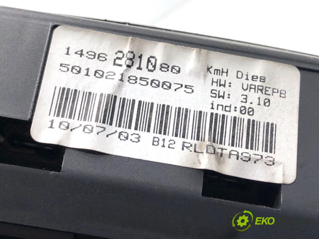 CITROEN C8 nadwozie wielkoprzestrzenne (MPV) 2003 79 kW 2.0 HDi 1997 Prístrojovka 1496281080 (Prístrojová doska)