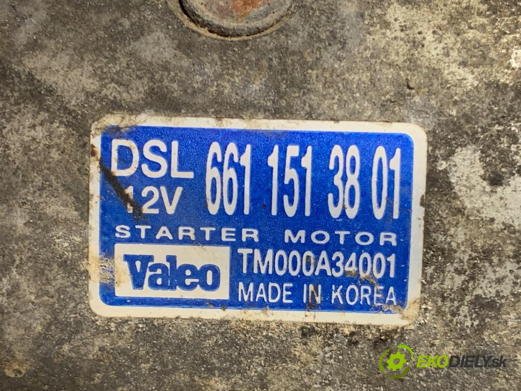 SSANGYONG ACTYON SUV 2007 104 kW 2.0 Xdi 1998 Štartér 6611513801 TM000A34001 (Štartér)