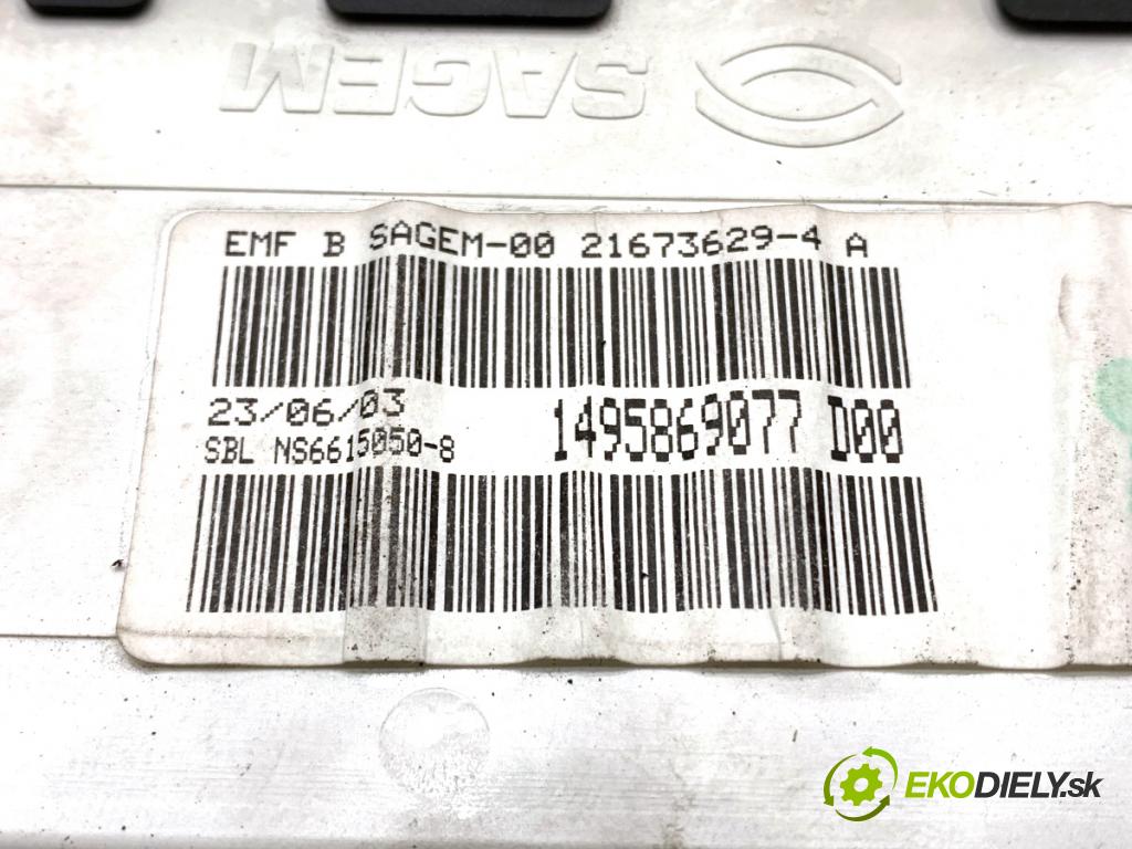 CITROEN C8 nadwozie wielkoprzestrzenne (MPV) 2003 79 kW 2.0 HDi 1997 Dislpej 1495869077 (Prístrojová doska)