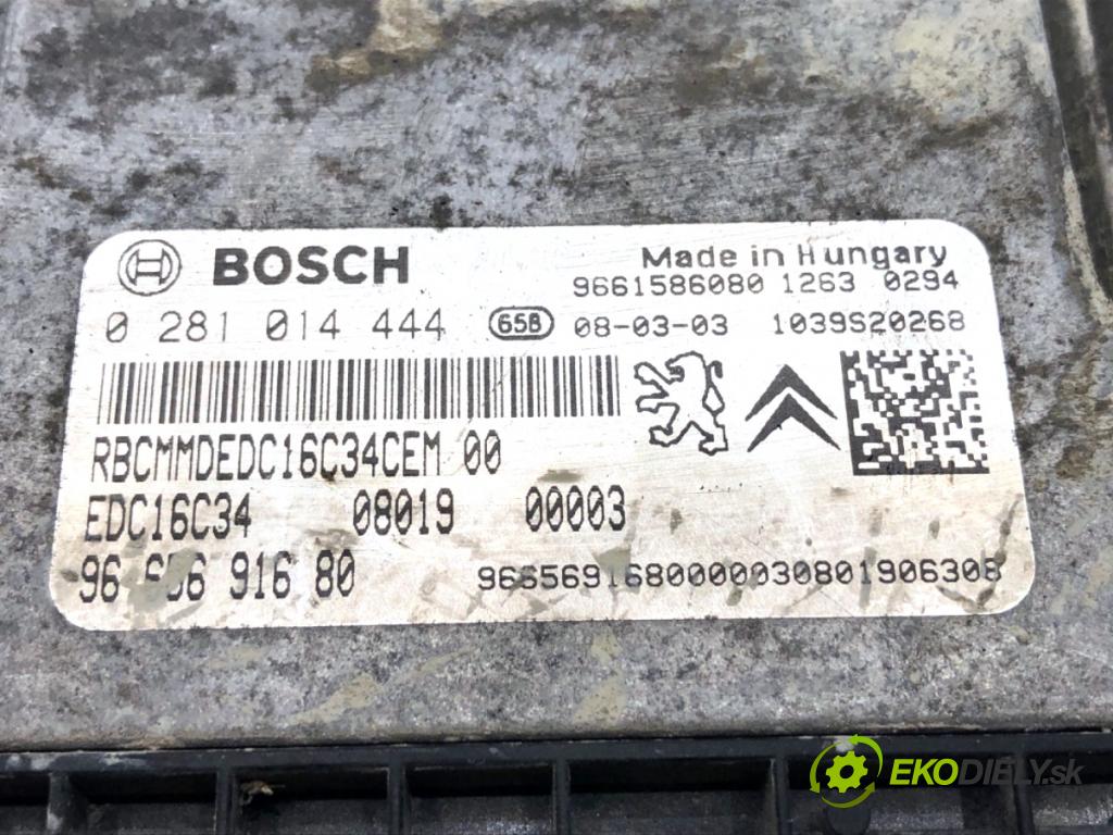 PEUGEOT BIPPER Nadwozie pełne/minivan 2008 50 kW 1.4 HDi 1398 riadiaca jednotka Motor 9661586080 (Riadiaca jednotka)