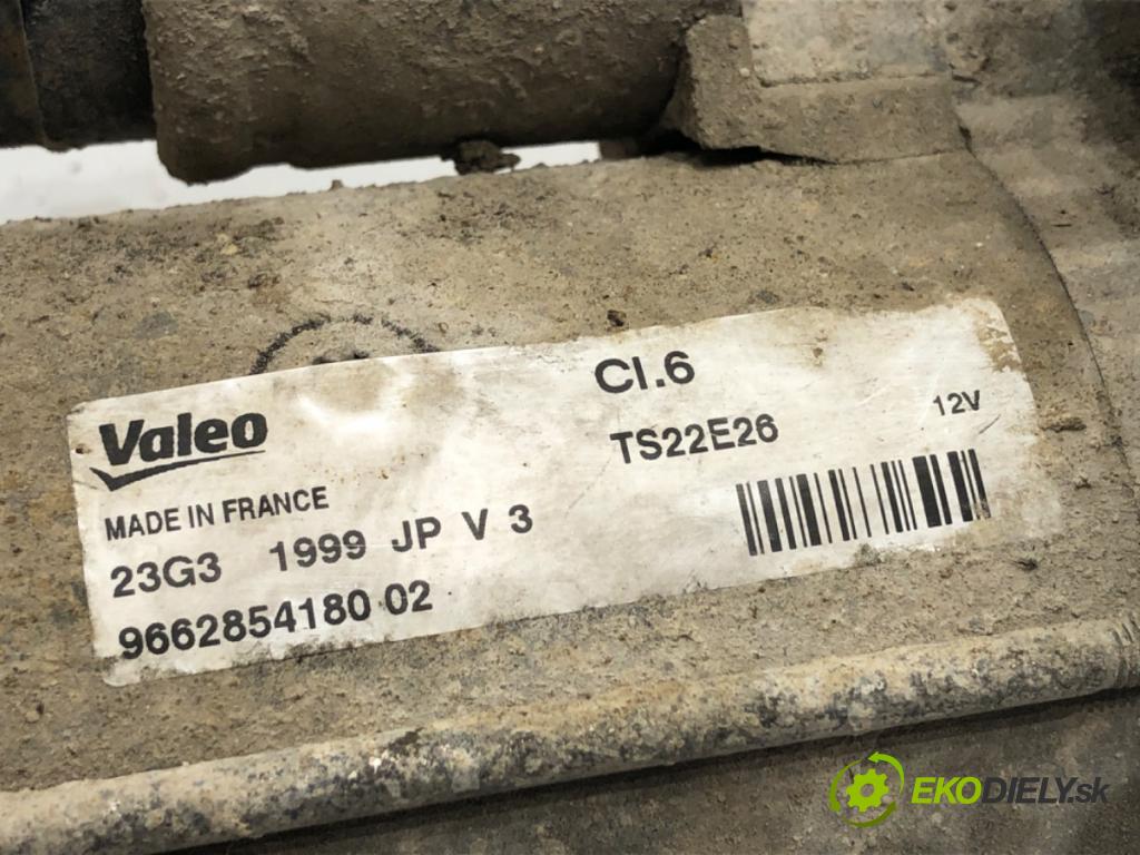 PEUGEOT BIPPER Nadwozie pełne/minivan 2008 50 kW 1.4 HDi 1398 Štartér 9662854180 (Štartér)