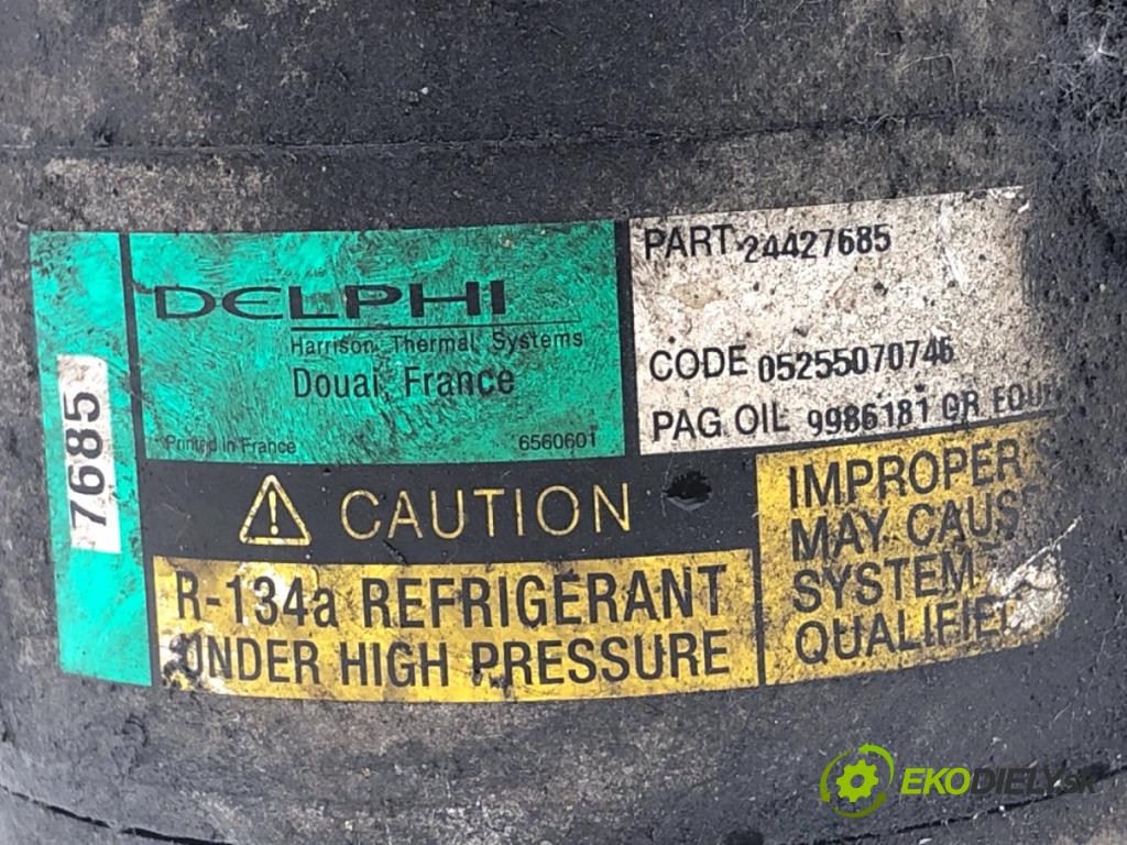 OPEL CORSA C liftback 2005 44 kW 1.0 (F08, F68) 998 Kompresor klimatizácie 9986181 (Kompresor klimatizácie)