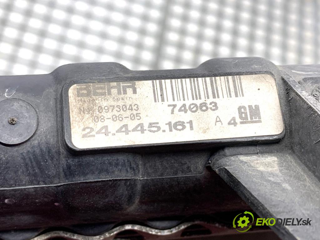 OPEL CORSA C liftback 2005 44 kW 1.0 (F08, F68) 998 Chladič vody 24445161 (Chladič vody)