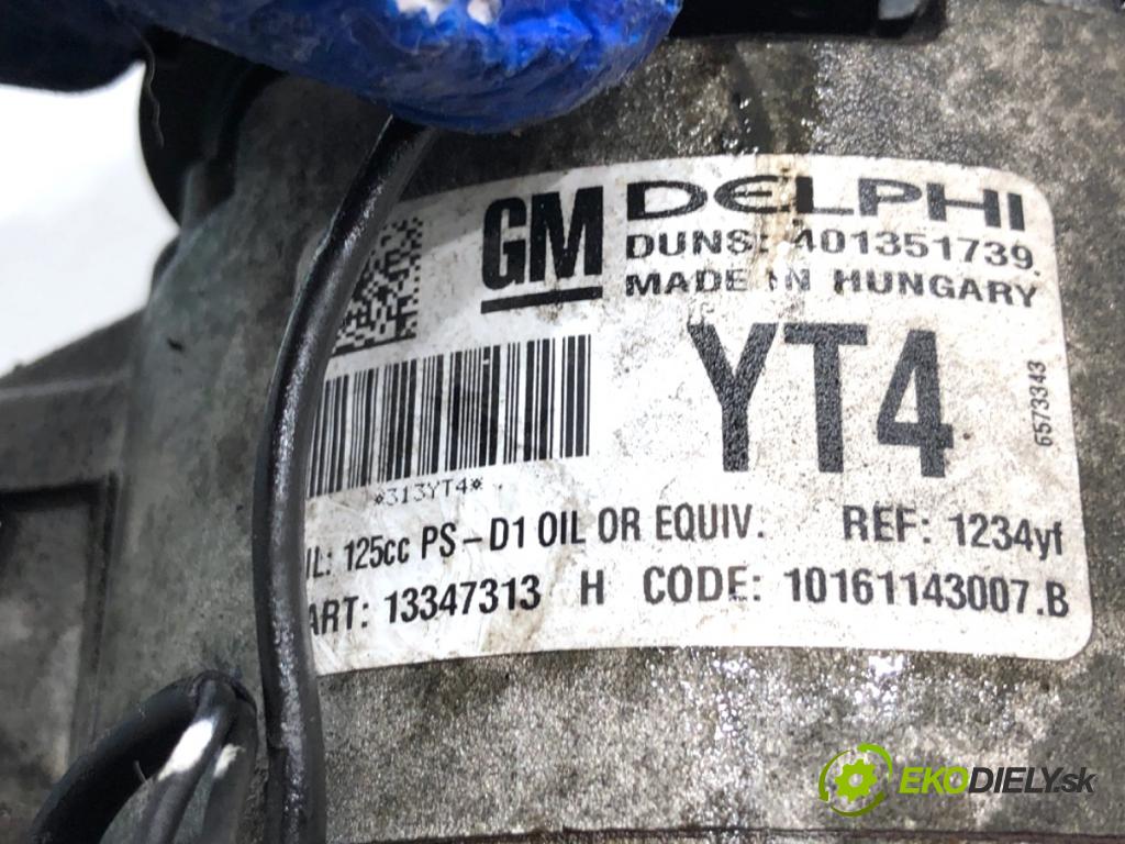 OPEL ASTRA J liftback 2011 132 kW 1.6 (08) 1598 Kompresor klimatizácie 13347313 (Kompresor klimatizácie)