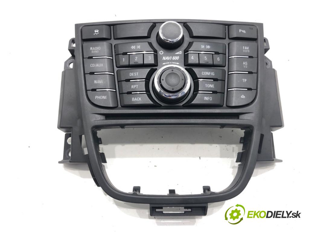 OPEL ASTRA J liftback 2011 132 kW 1.6 (08) 1598 Panel ovládania radia 13337222 (Prepínacie páčky pod volantom)
