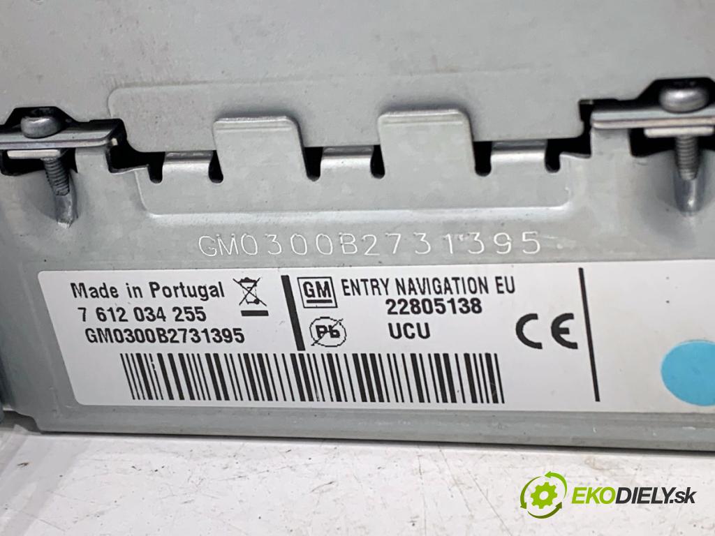 OPEL ASTRA J liftback 2011 132 kW 1.6 (08) 1598 RADIO 22805138 (Audio zariadenie)