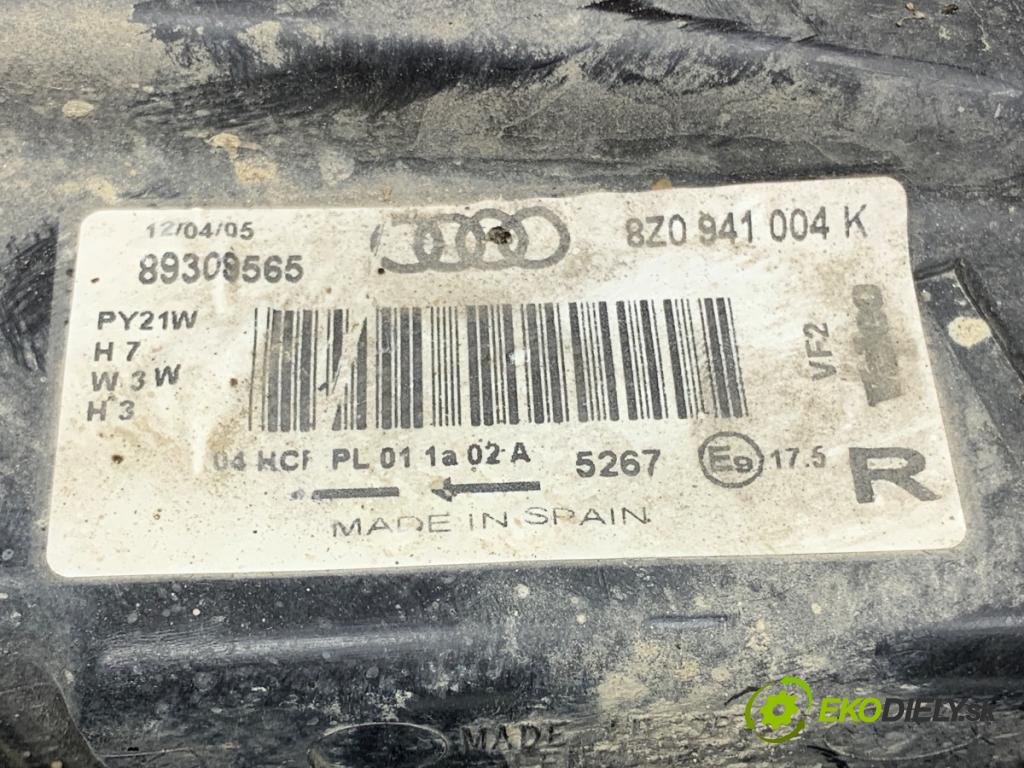 AUDI A2 liftback 2000 55 kW 1.4 1390 světlomet pravý přední část 8Z0941004K
