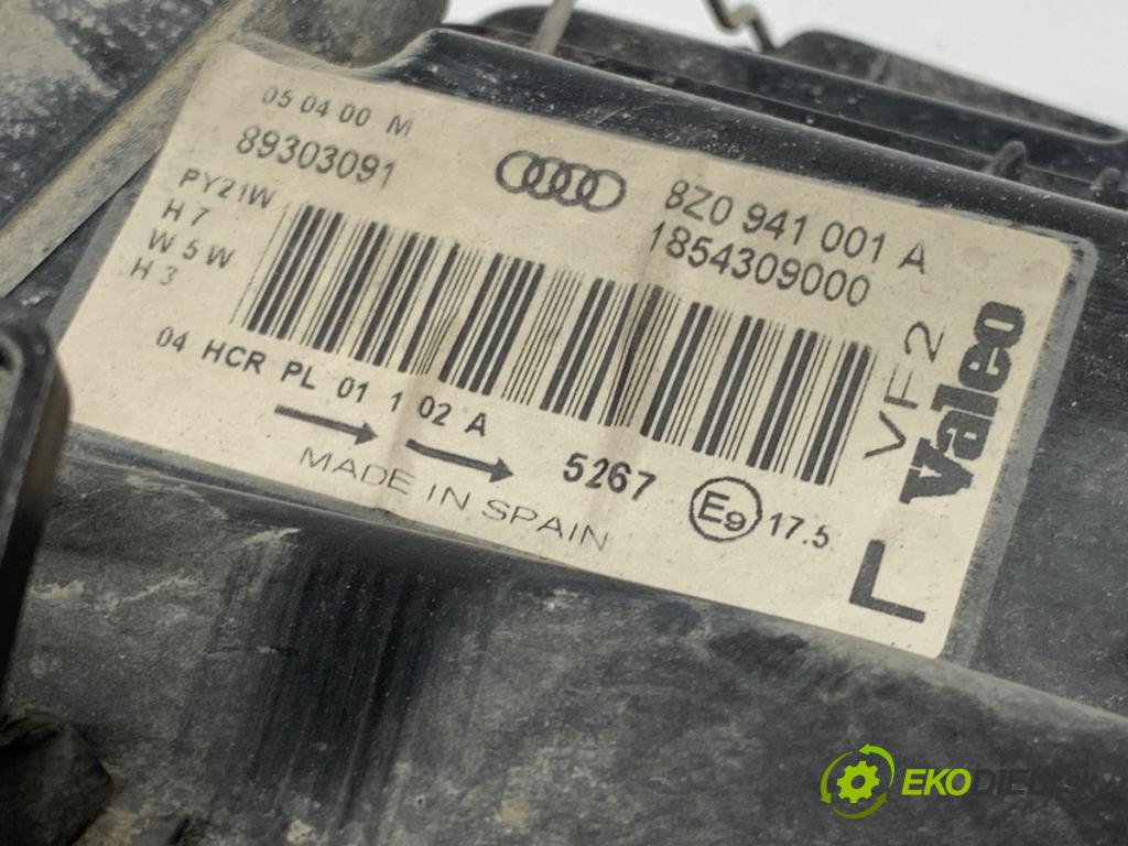 AUDI A2 liftback 2000 55 kW 1.4 1390 světlomet levý přední část 8Z0941001A