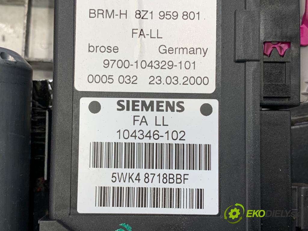 AUDI A2 liftback 2000 55 kW 1.4 1390 mechanismus okna levý přední část 8Z1959801