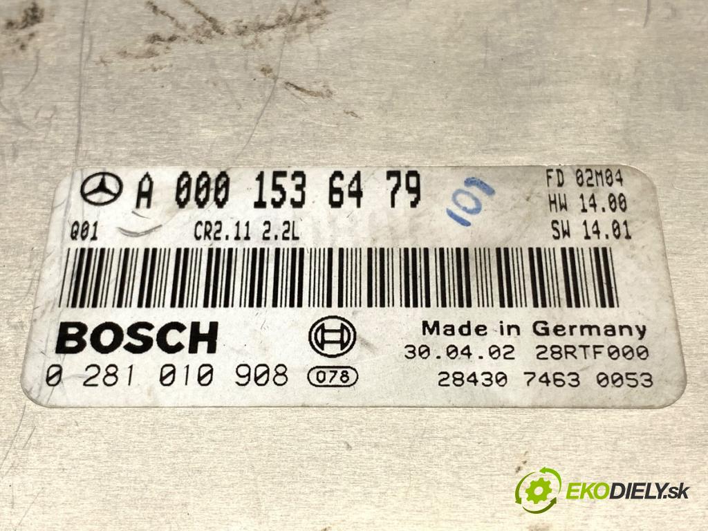 MERCEDES-BENZ W203 sedan 2002 105 kW C 220 CDI (203.006) 2148 riadiaca jednotka Motor A0001536479 0281010908 (Riadiaca jednotka)